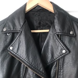 NwOT leather jacket . Size M .